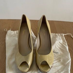 Cole Haan Nike Air Nude Peep Toe Pumps